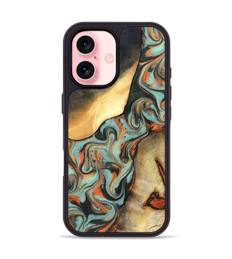 iPhone 16 Wood Phone Case - Monique (Green, 827525)