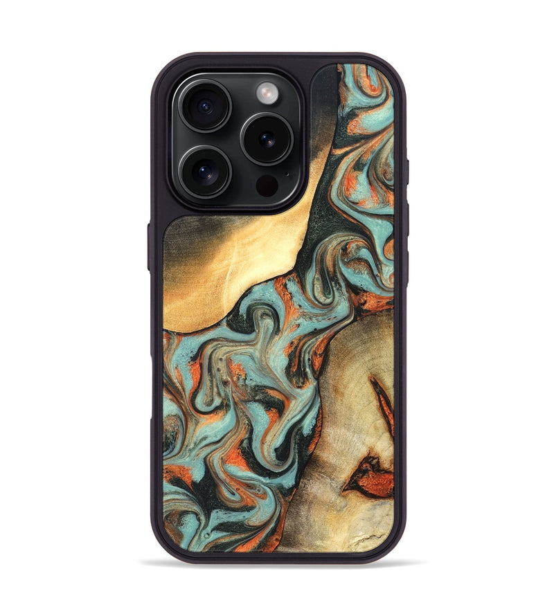 iPhone 16 Pro Wood Phone Case - Monique (Green, 827525)