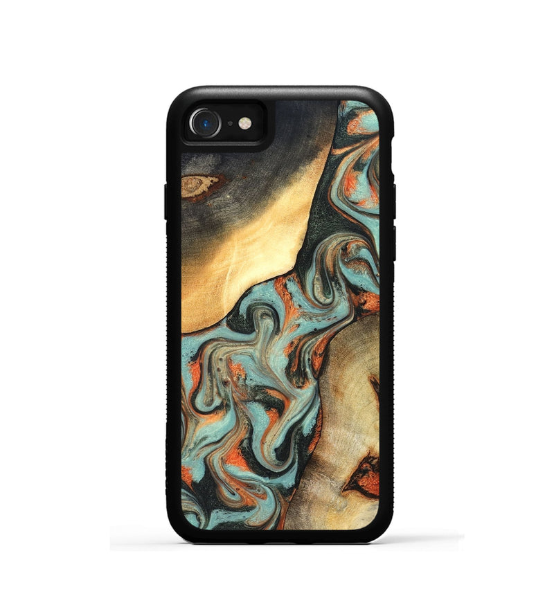iPhone SE Wood Phone Case - Monique (Green, 827525)