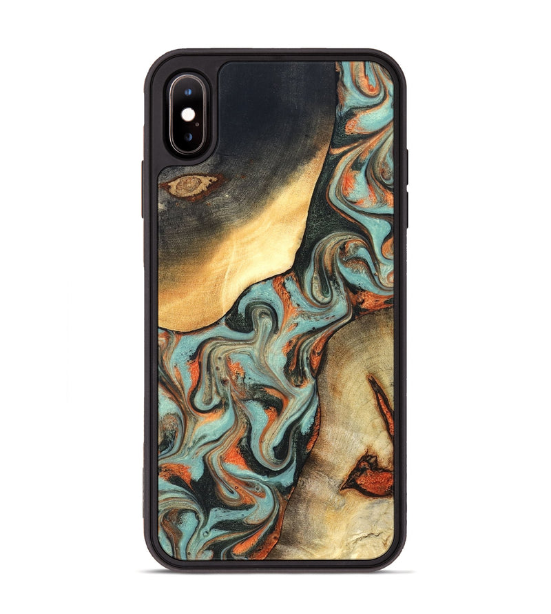 iPhone Xs Max Wood Phone Case - Monique (Green, 827525)