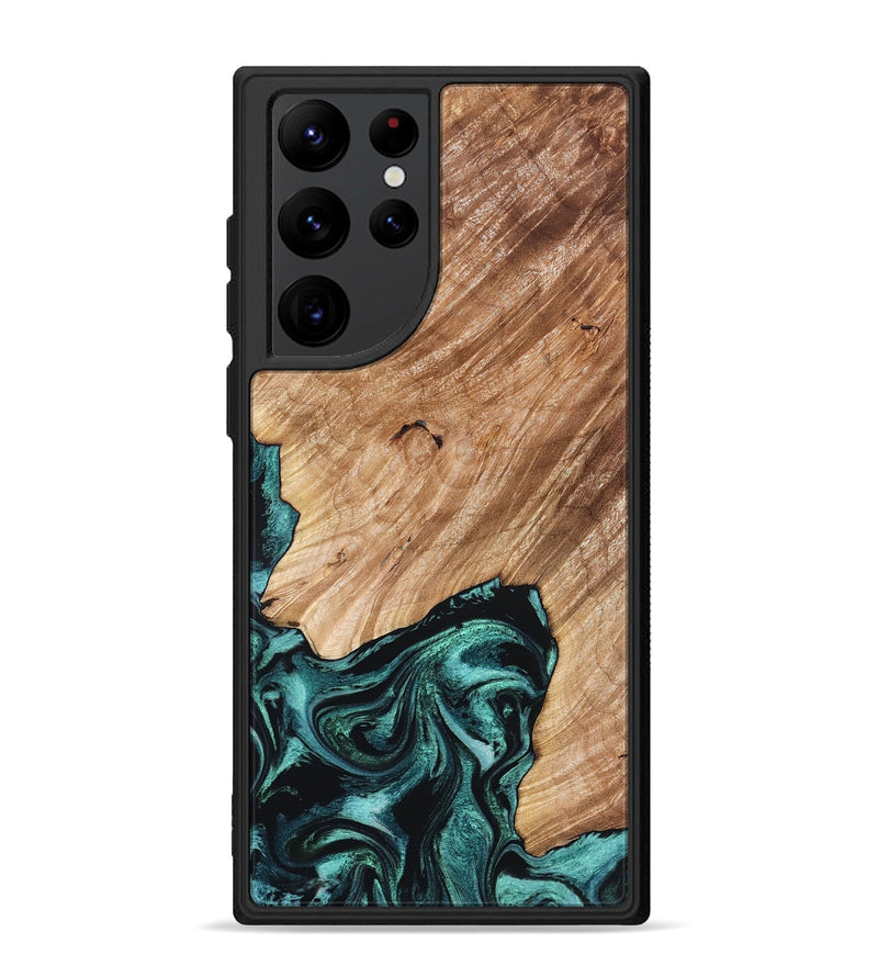 Galaxy S22 Ultra Wood Phone Case - Eva (Green, 827526)