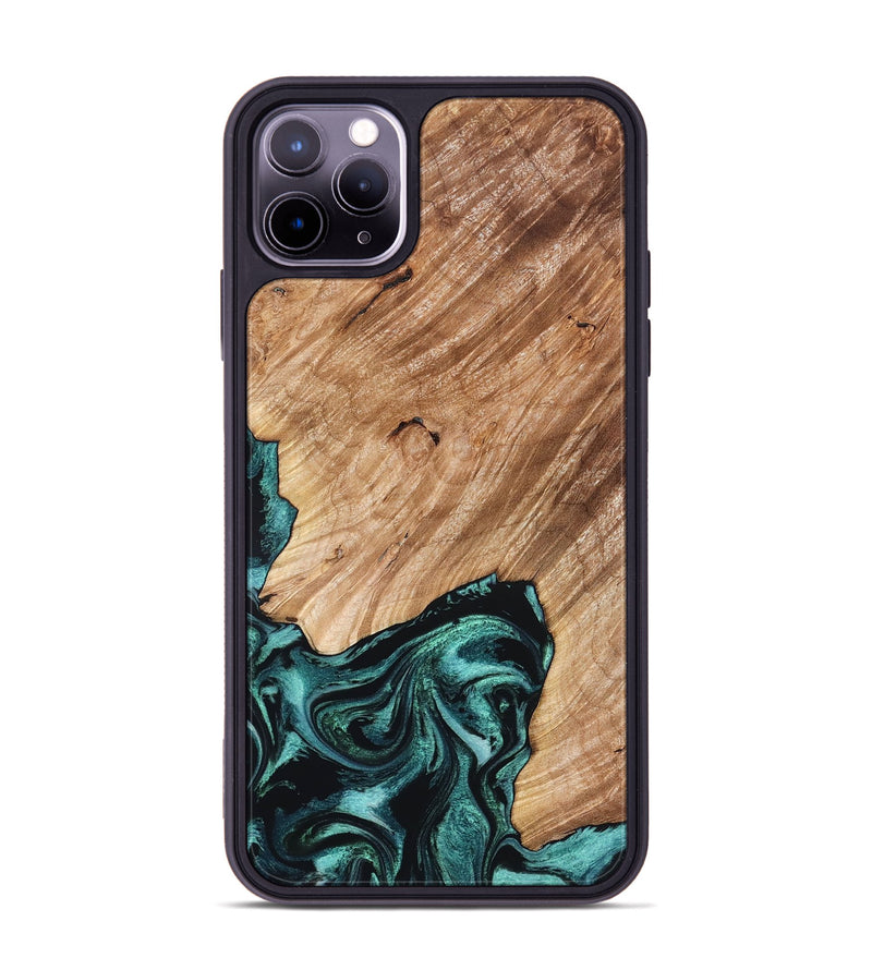iPhone 11 Pro Max Wood Phone Case - Eva (Green, 827526)
