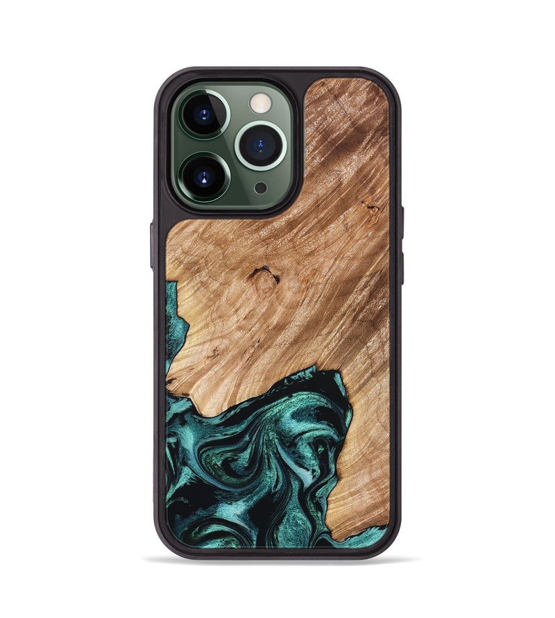 iPhone 13 Pro Wood Phone Case - Eva (Green, 827526)