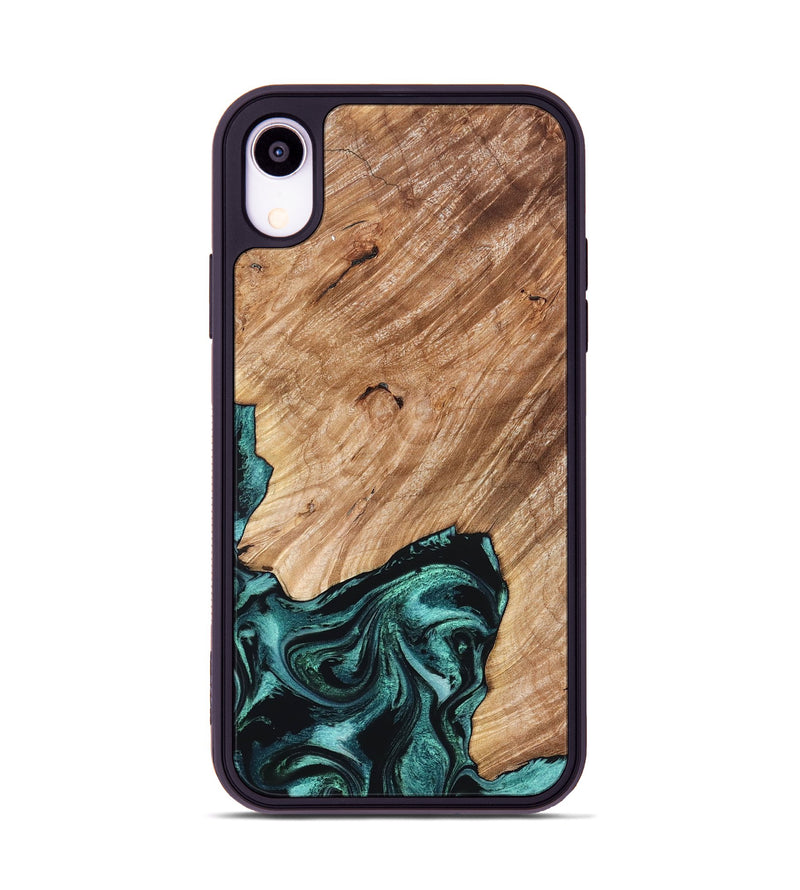 iPhone Xr Wood Phone Case - Eva (Green, 827526)