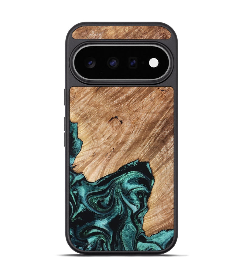 Pixel 11 Pro Wood Phone Case - Eva (Green, 827526)