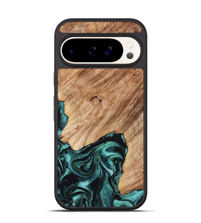 Pixel 9 Pro Wood Phone Case - Eva (Green, 827526)