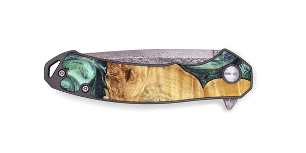 EDC Wood Pocket Knife - Leda (Green, 827527)