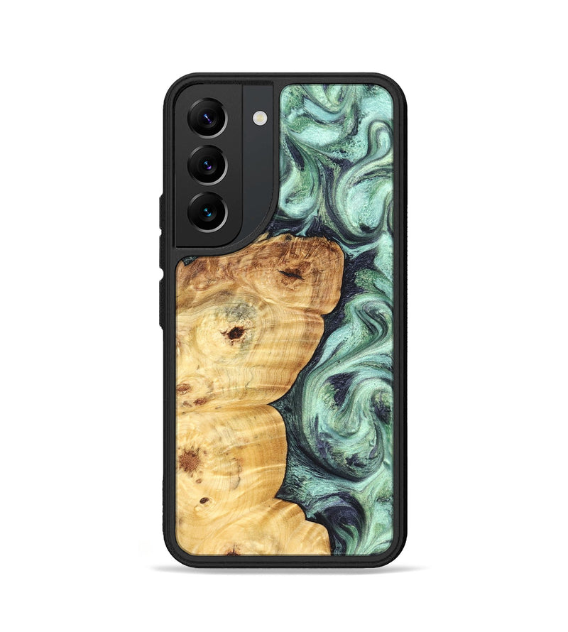 Galaxy S22 Wood Phone Case - Leda (Green, 827527)