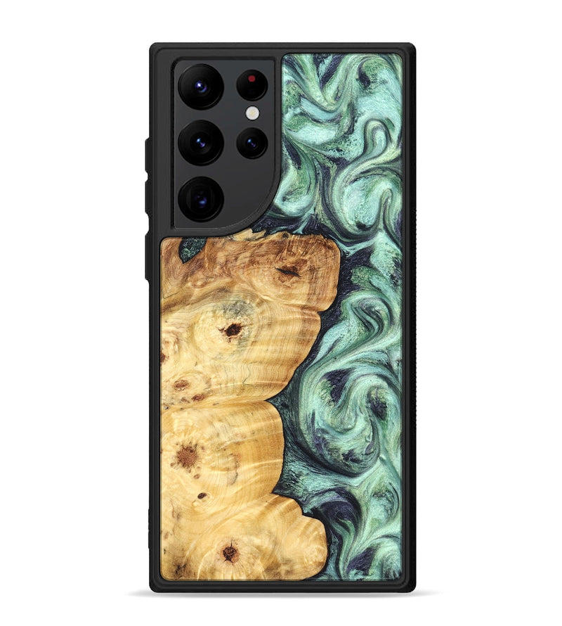 Galaxy S22 Ultra Wood Phone Case - Leda (Green, 827527)