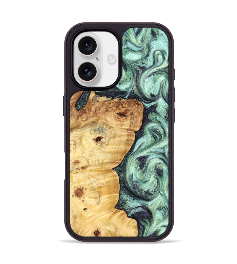 iPhone 17 Wood Phone Case - Leda (Green, 827527)