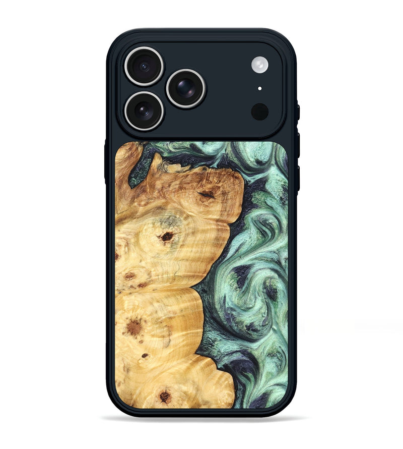 iPhone 17 Pro Max Wood Phone Case - Leda (Green, 827527)