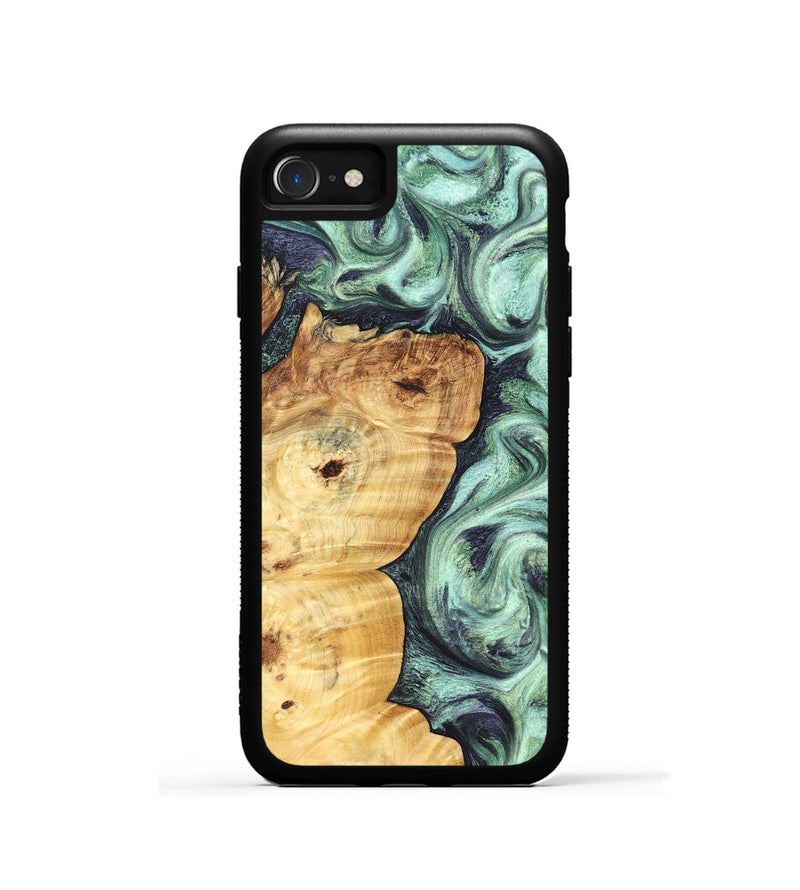 iPhone SE Wood Phone Case - Leda (Green, 827527)