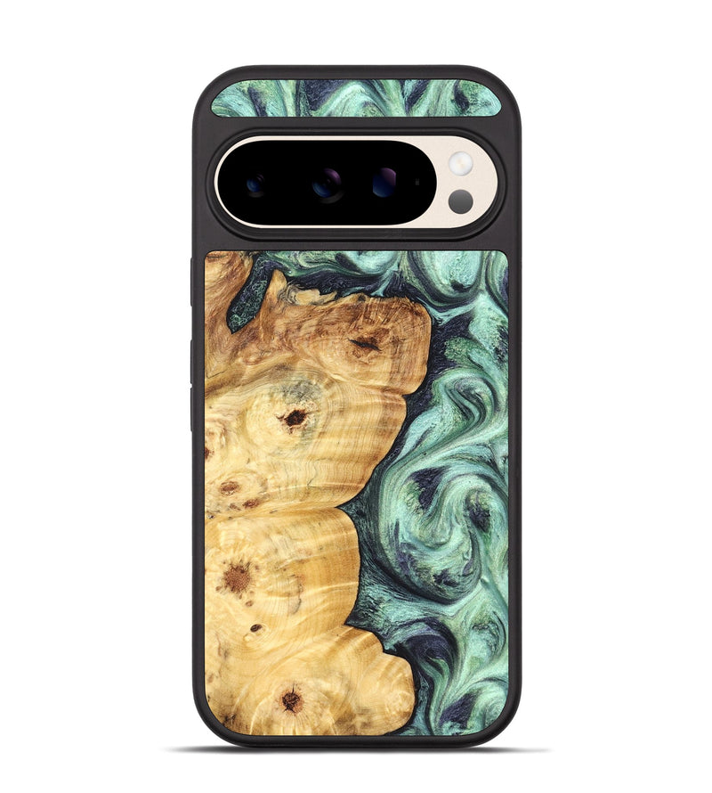 Pixel 10 Wood Phone Case - Leda (Green, 827527)