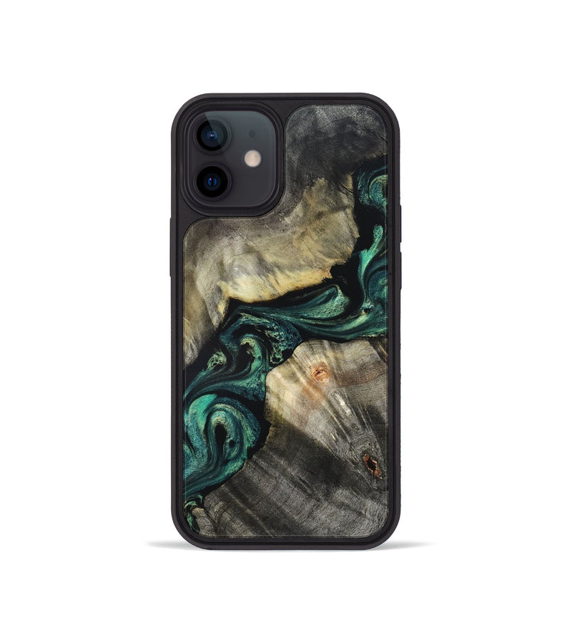 iPhone 12 mini Wood Phone Case - Aurelio (Green, 827528)