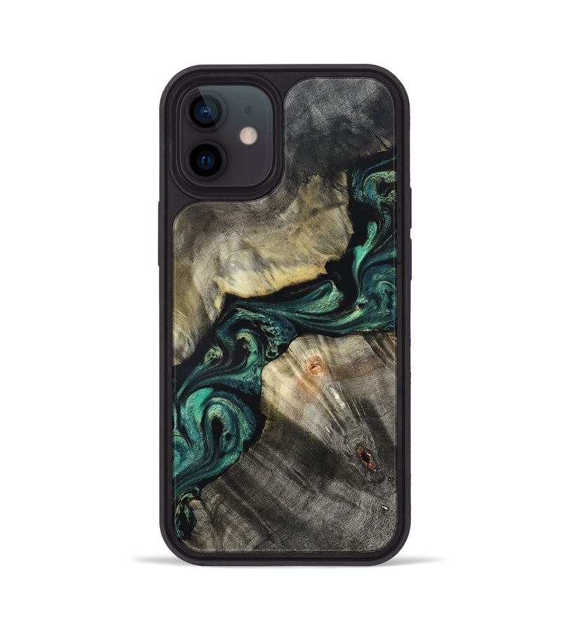 iPhone 12 Wood Phone Case - Aurelio (Green, 827528)