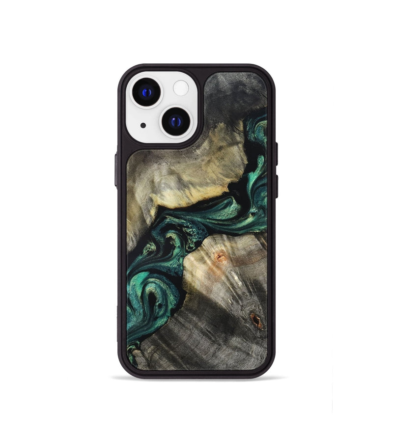 iPhone 13 mini Wood Phone Case - Aurelio (Green, 827528)