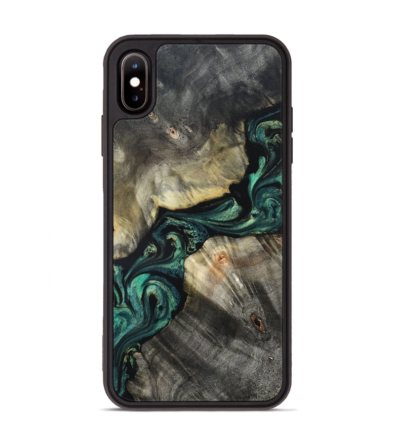 iPhone Xs Max Wood Phone Case - Aurelio (Green, 827528)