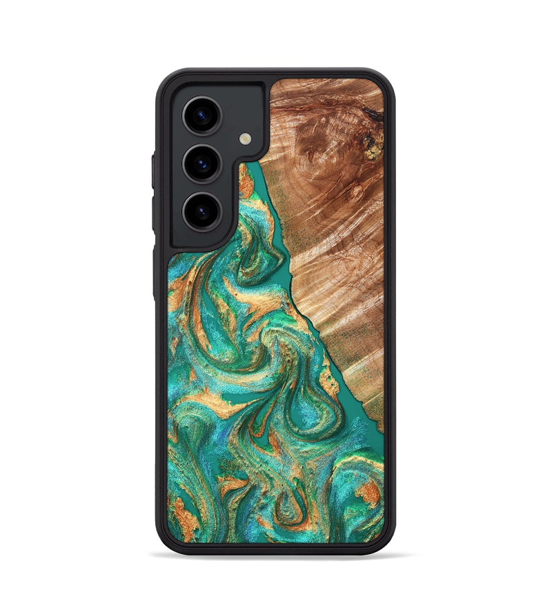 Galaxy S24 Wood Phone Case - Kelsea (Green, 827529)