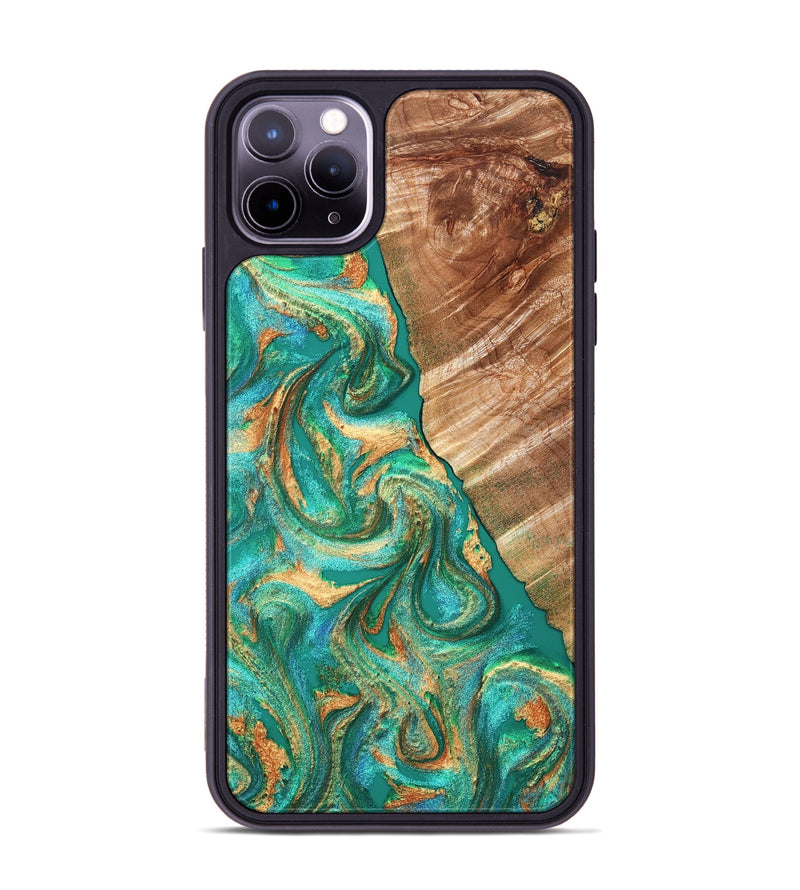 iPhone 11 Pro Max Wood Phone Case - Kelsea (Green, 827529)