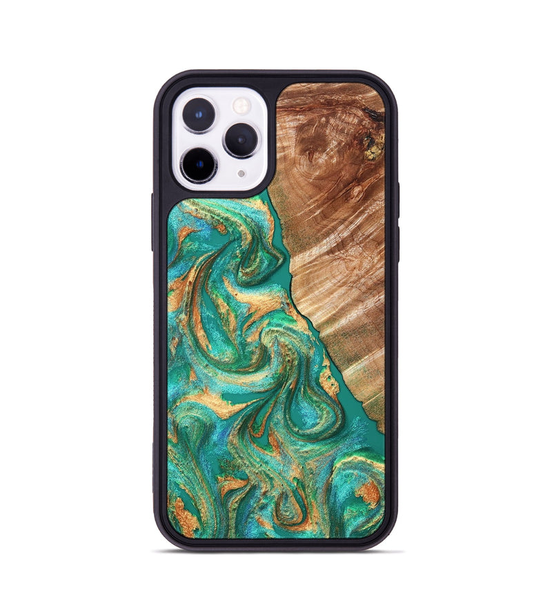 iPhone 11 Pro Wood Phone Case - Kelsea (Green, 827529)