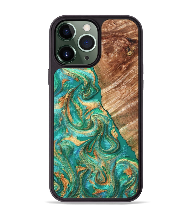 iPhone 13 Pro Max Wood Phone Case - Kelsea (Green, 827529)