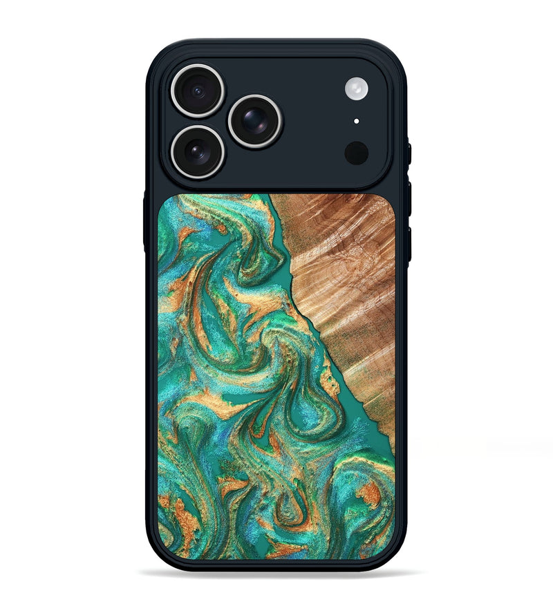 iPhone 17 Pro Max Wood Phone Case - Kelsea (Green, 827529)