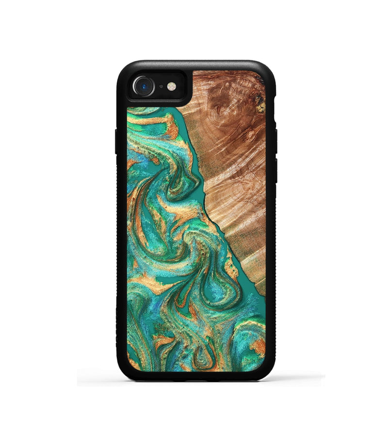 iPhone SE Wood Phone Case - Kelsea (Green, 827529)