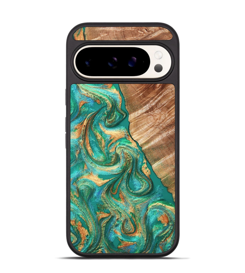 Pixel 9 Wood Phone Case - Kelsea (Green, 827529)