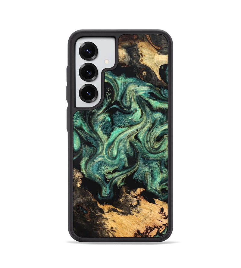 Galaxy S25 Wood Phone Case - Laquita (Green, 827530)