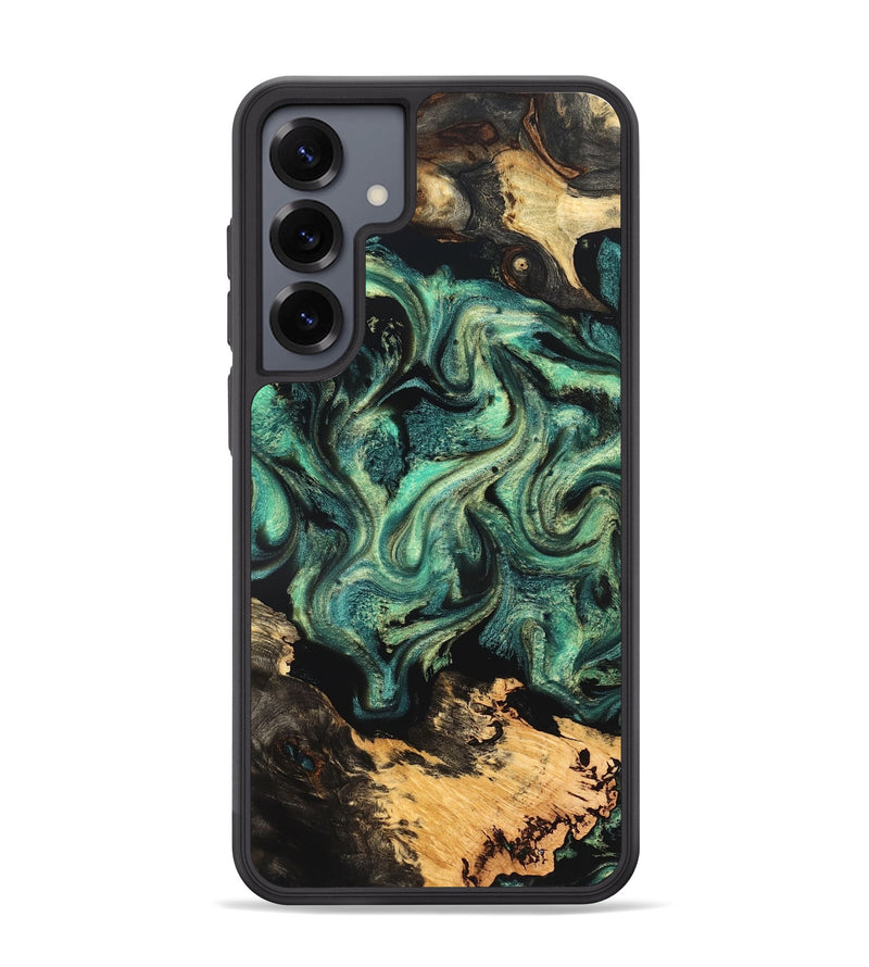 Galaxy S25 Plus Wood Phone Case - Laquita (Green, 827530)