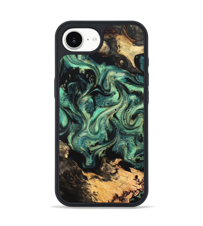 iPhone 16e Wood Phone Case - Laquita (Green, 827530)