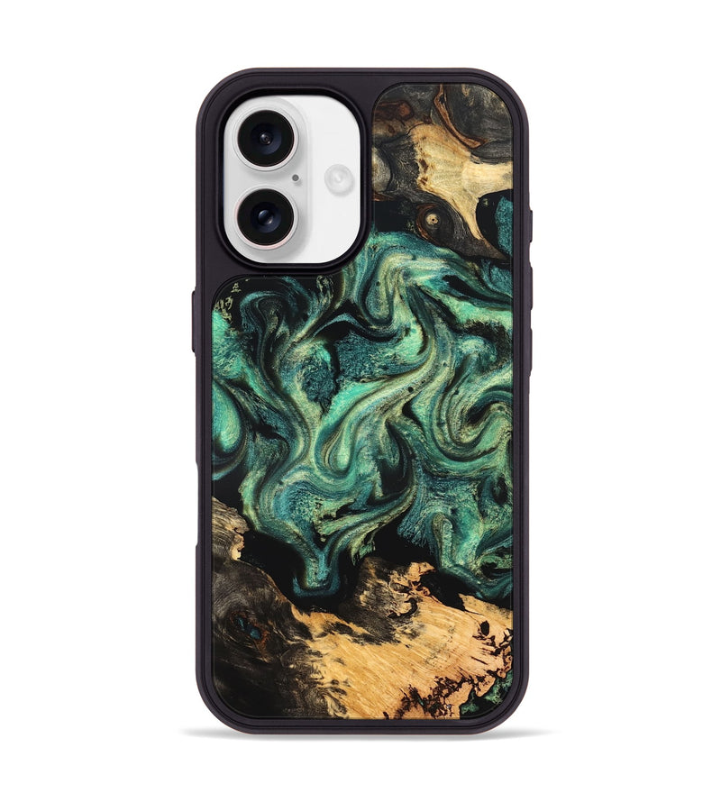 iPhone 17 Wood Phone Case - Laquita (Green, 827530)