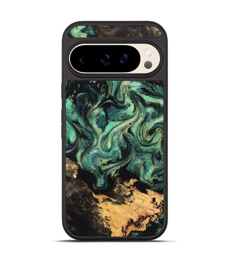 Pixel 10 Wood Phone Case - Laquita (Green, 827530)