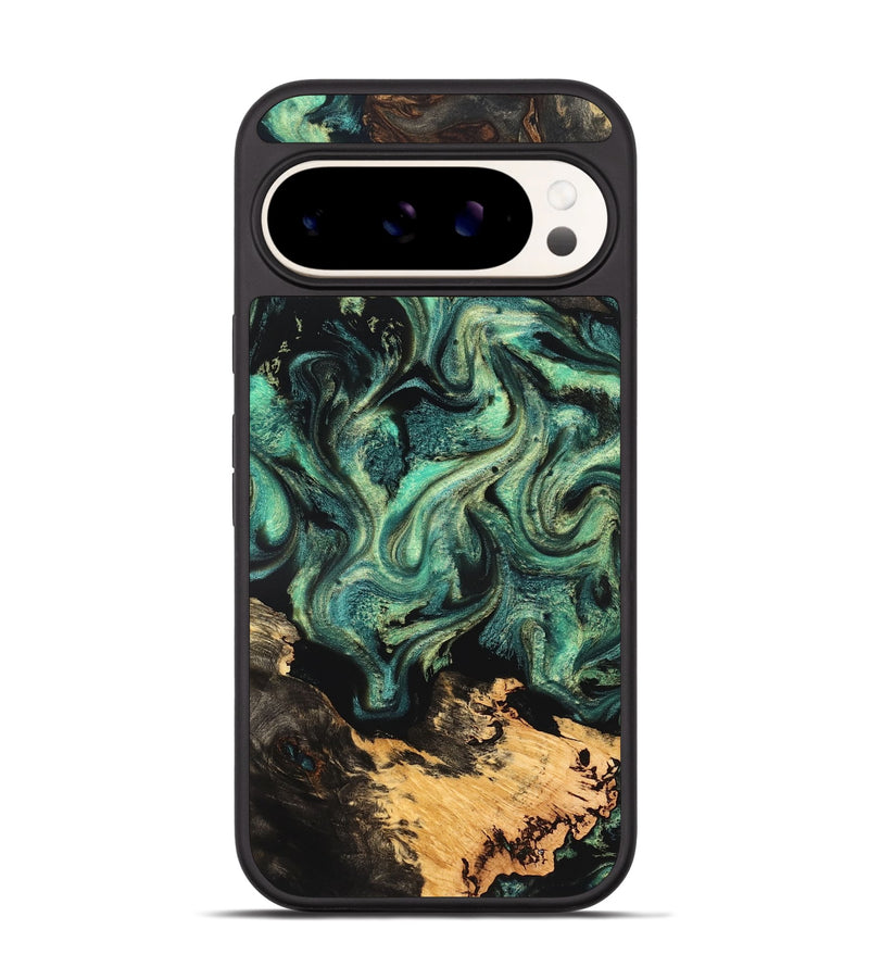 Pixel 9 Pro Wood Phone Case - Laquita (Green, 827530)