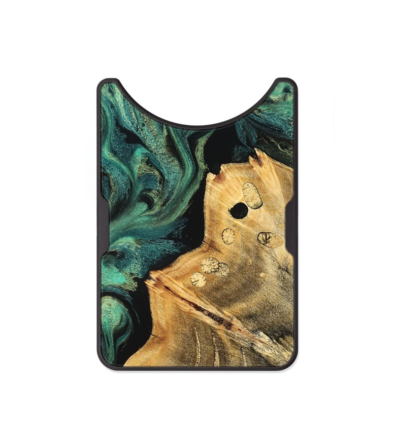 Alloy Wood Wallet - Dee (Green, 827531)