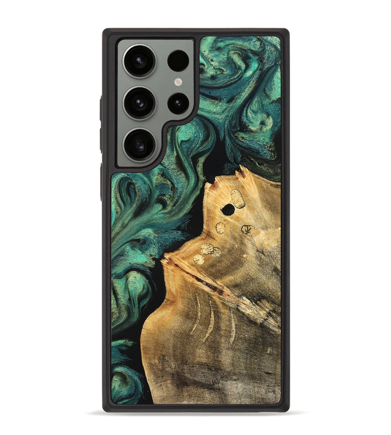 Galaxy S23 Ultra Wood Phone Case - Dee (Green, 827531)