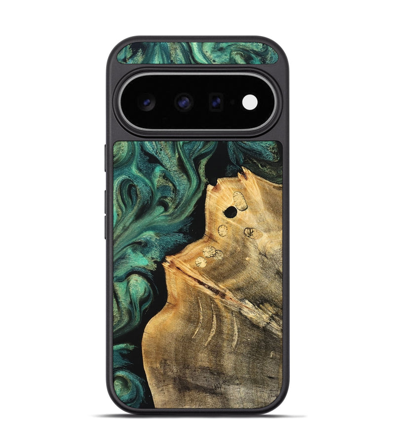 Pixel 11 Pro Wood Phone Case - Dee (Green, 827531)