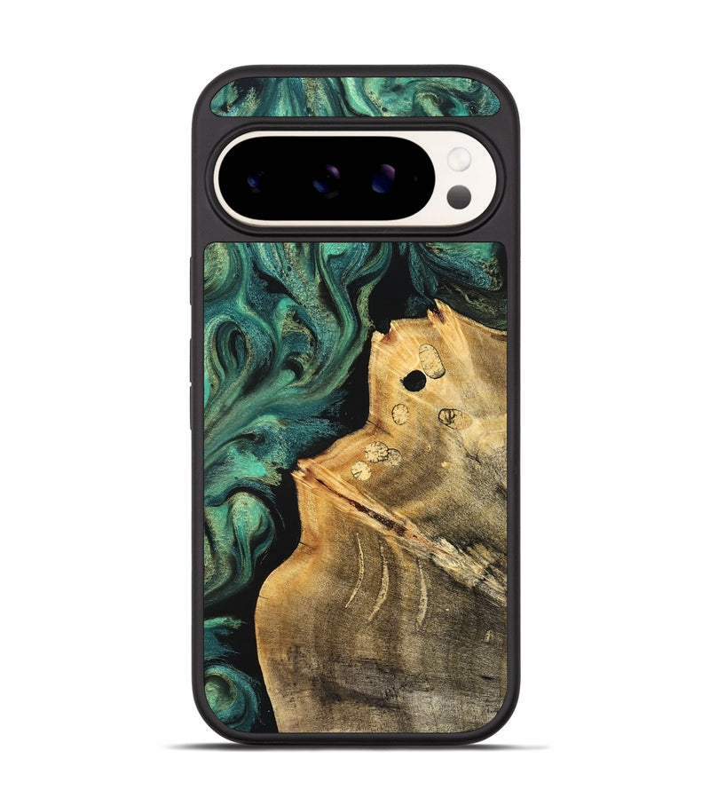 Pixel 9 Pro Wood Phone Case - Dee (Green, 827531)