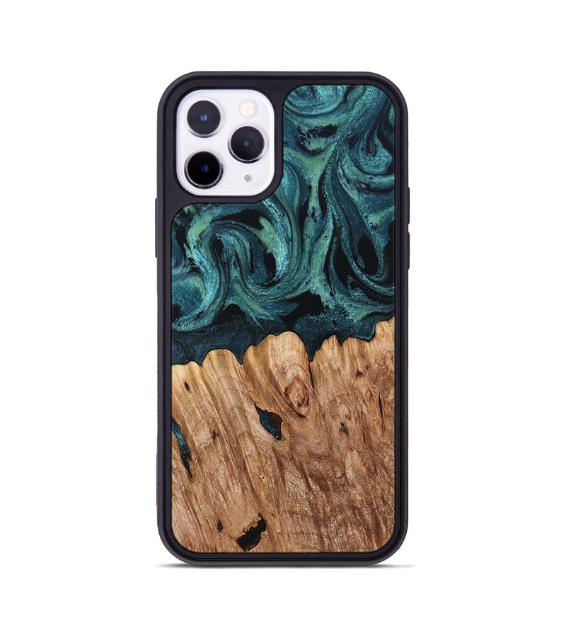 iPhone 11 Pro Wood Phone Case - Chace (Green, 827532)