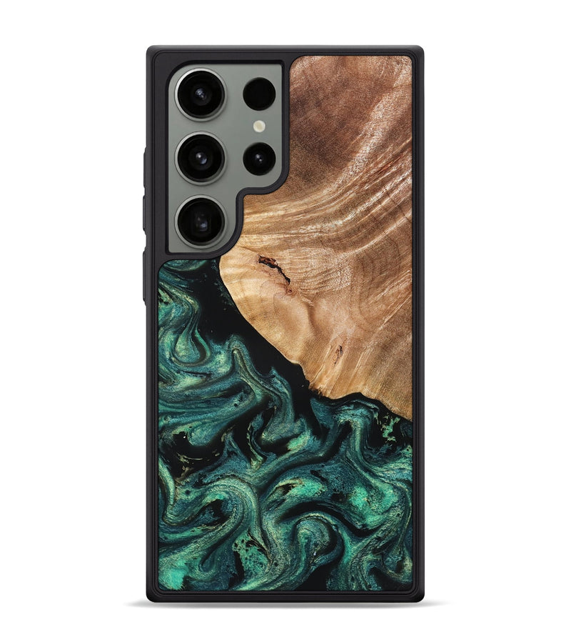 Galaxy S24 Ultra Wood Phone Case - Jeffry (Green, 827533)