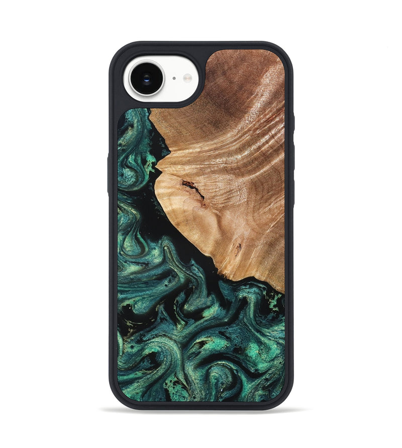 iPhone 16e Wood Phone Case - Jeffry (Green, 827533)