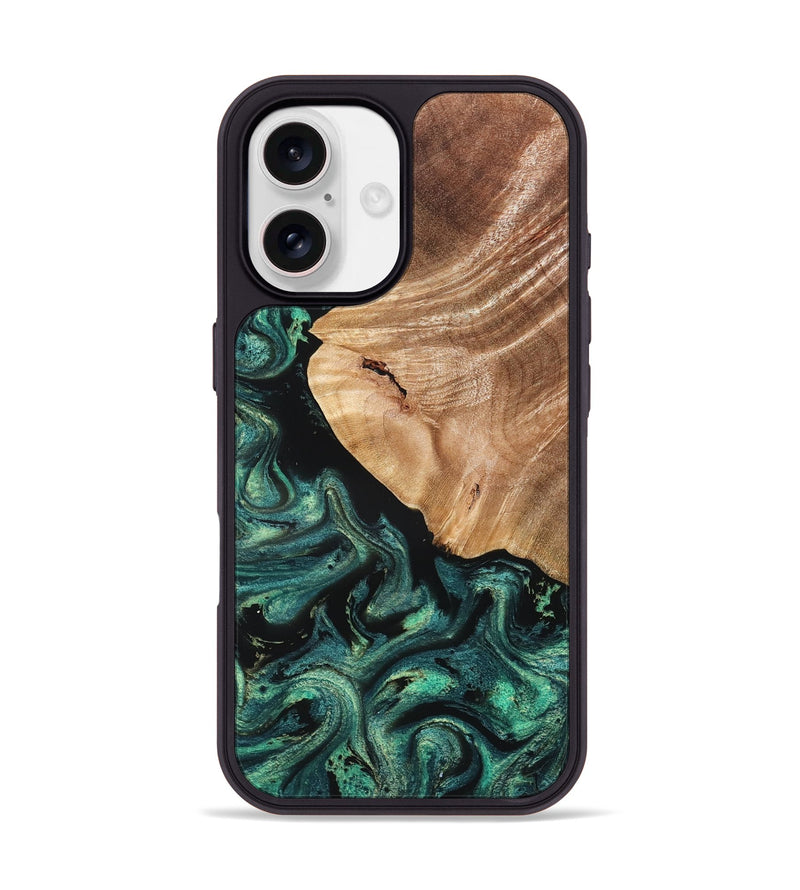 iPhone 17 Wood Phone Case - Jeffry (Green, 827533)