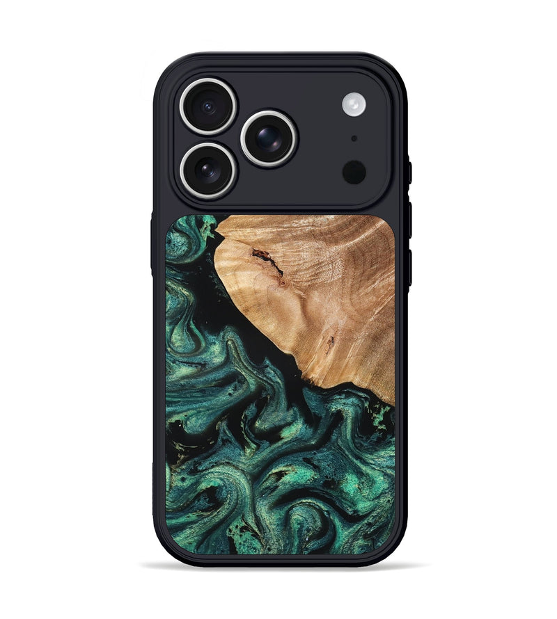 iPhone 17 Pro Wood Phone Case - Jeffry (Green, 827533)