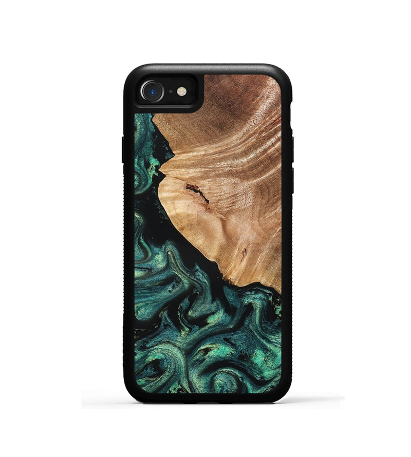 iPhone SE Wood Phone Case - Jeffry (Green, 827533)