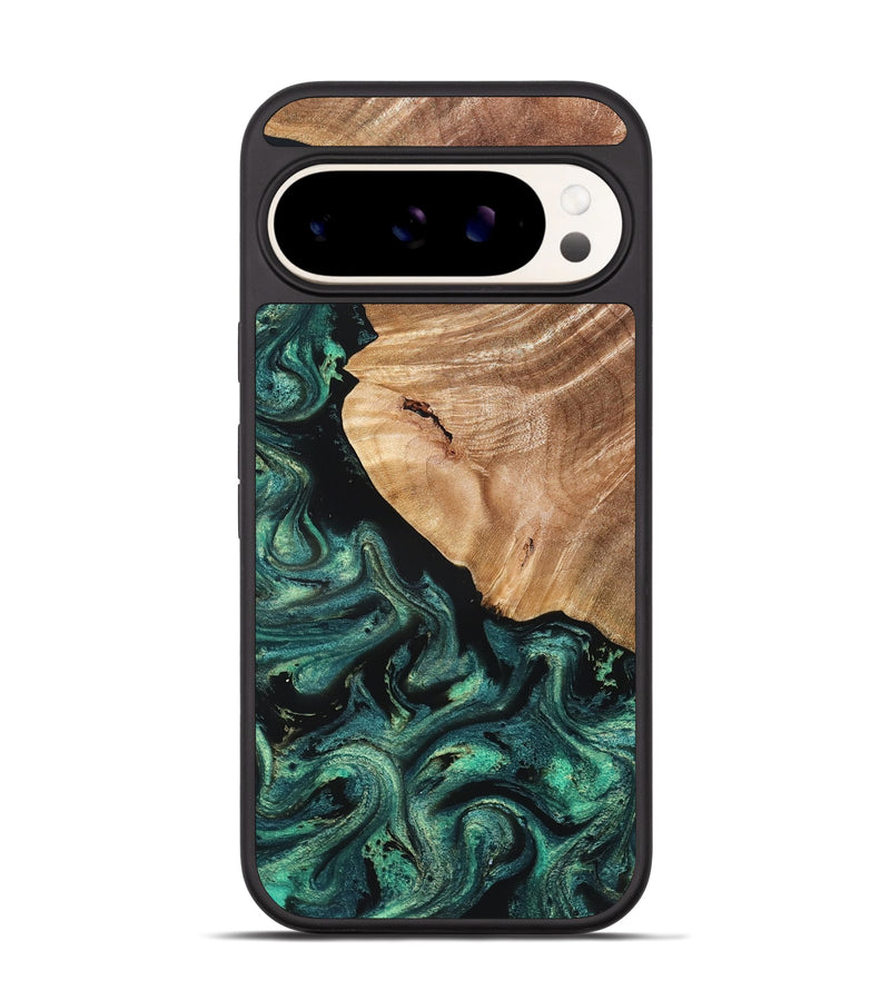 Pixel 9 Wood Phone Case - Jeffry (Green, 827533)