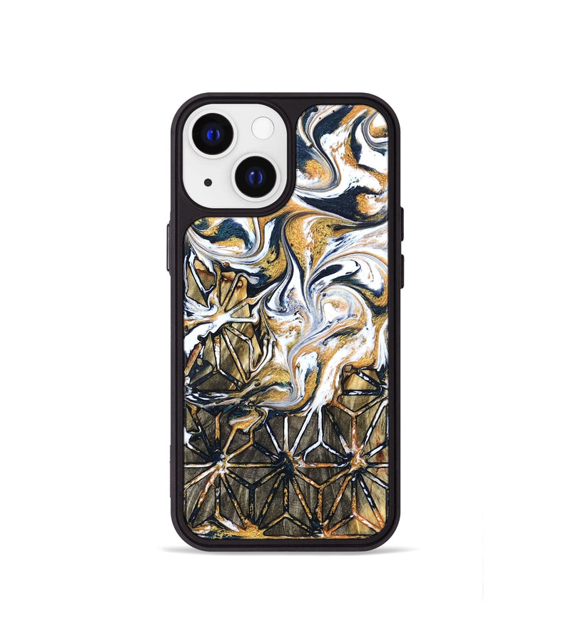 iPhone 13 mini Wood Phone Case - Tosha (Pattern, 827534)