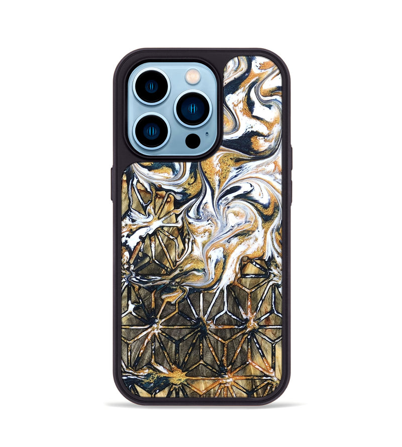 iPhone 14 Pro Wood Phone Case - Tosha (Pattern, 827534)