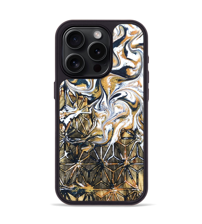 iPhone 15 Pro Wood Phone Case - Tosha (Pattern, 827534)