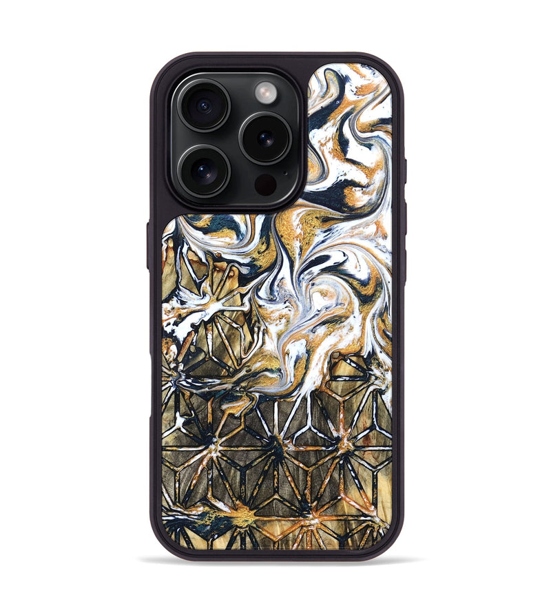 iPhone 16 Pro Wood Phone Case - Tosha (Pattern, 827534)