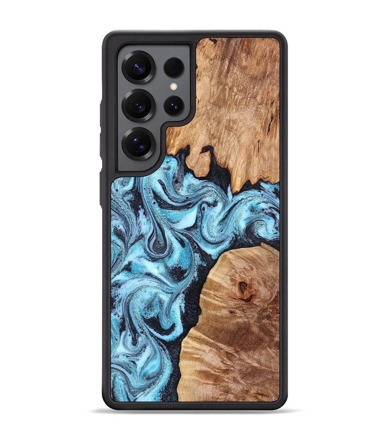 Galaxy S25 Ultra Wood Phone Case - Dillan (Blue, 827535)